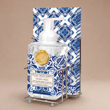 Cotton Linen Foaming Hand Soap & Hostess Napkin Set