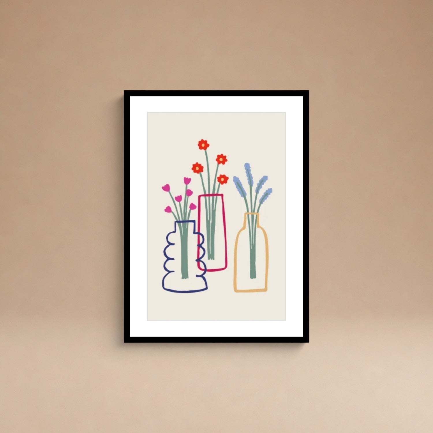 Cuadro Jarrones Minimal