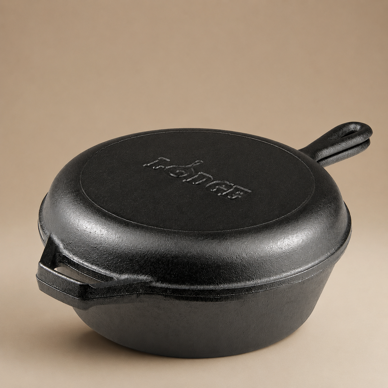 SARTÉN DOBLE DE HIERRO FUNDIDO 3LT.