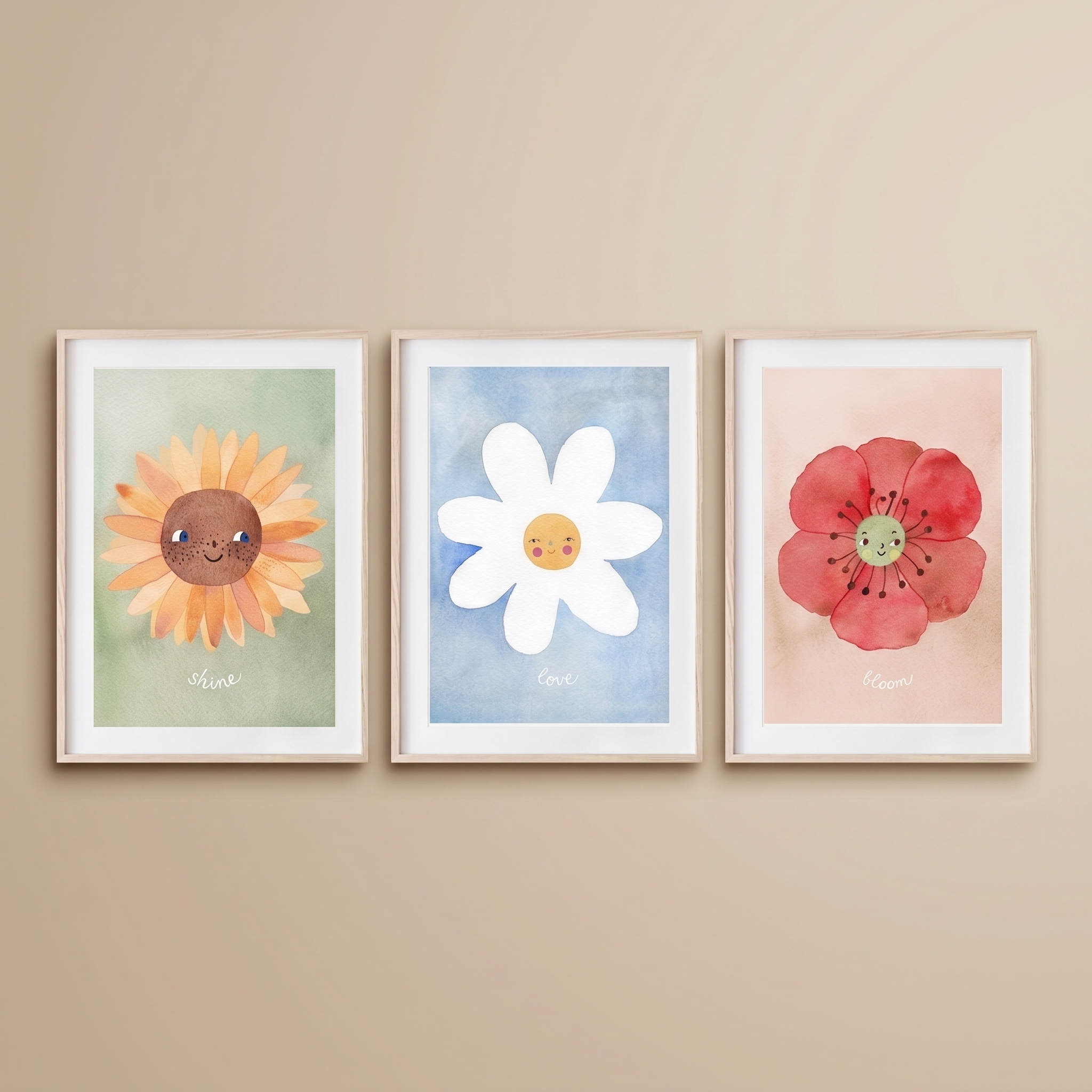 POSTER 3 PACK FLORAL