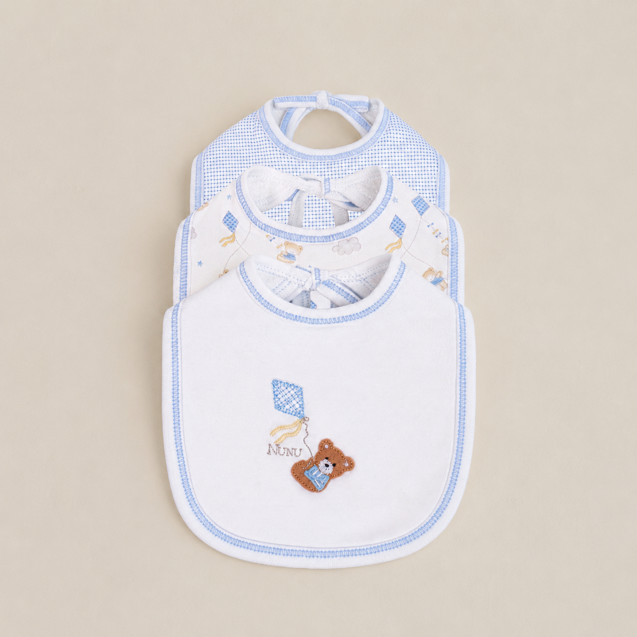 PACK BABERO X3  ESTAMPADO OSO COMETA