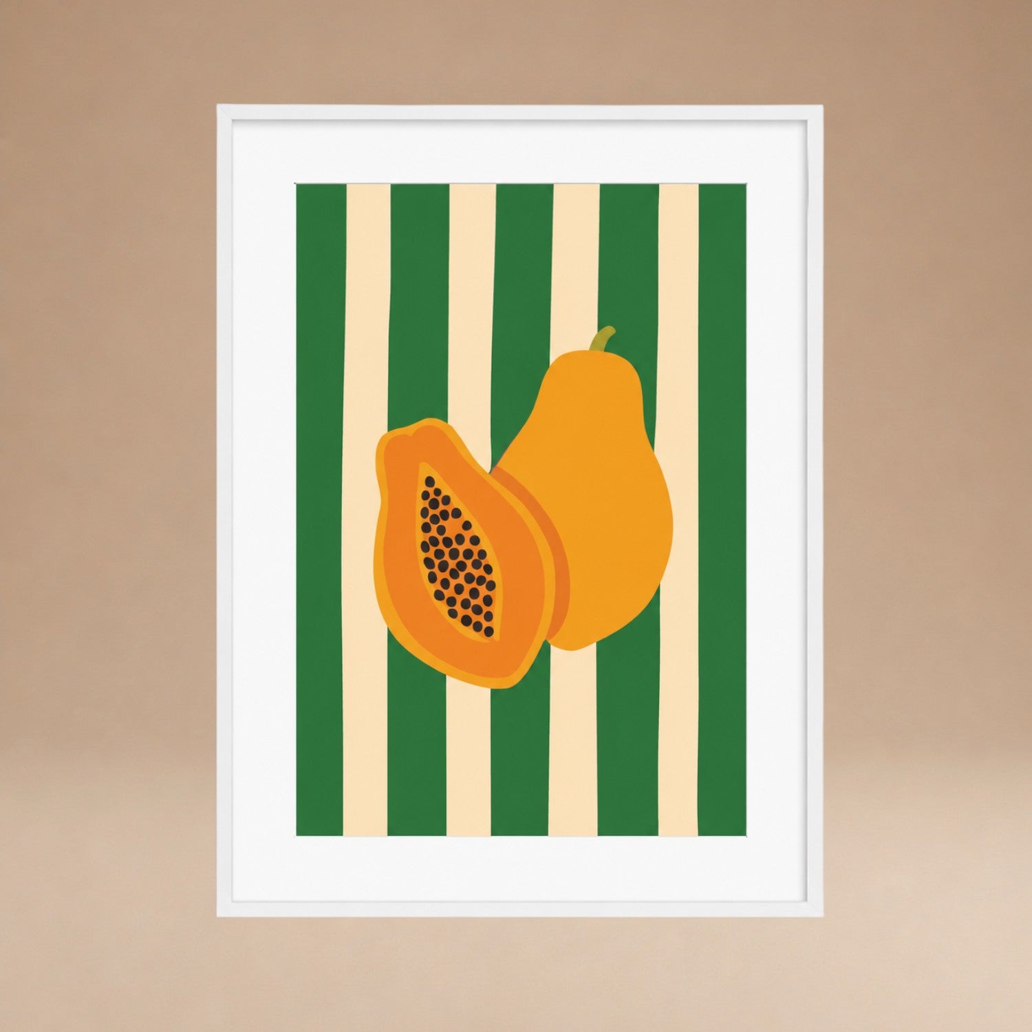 Cuadro Papaya Stripes