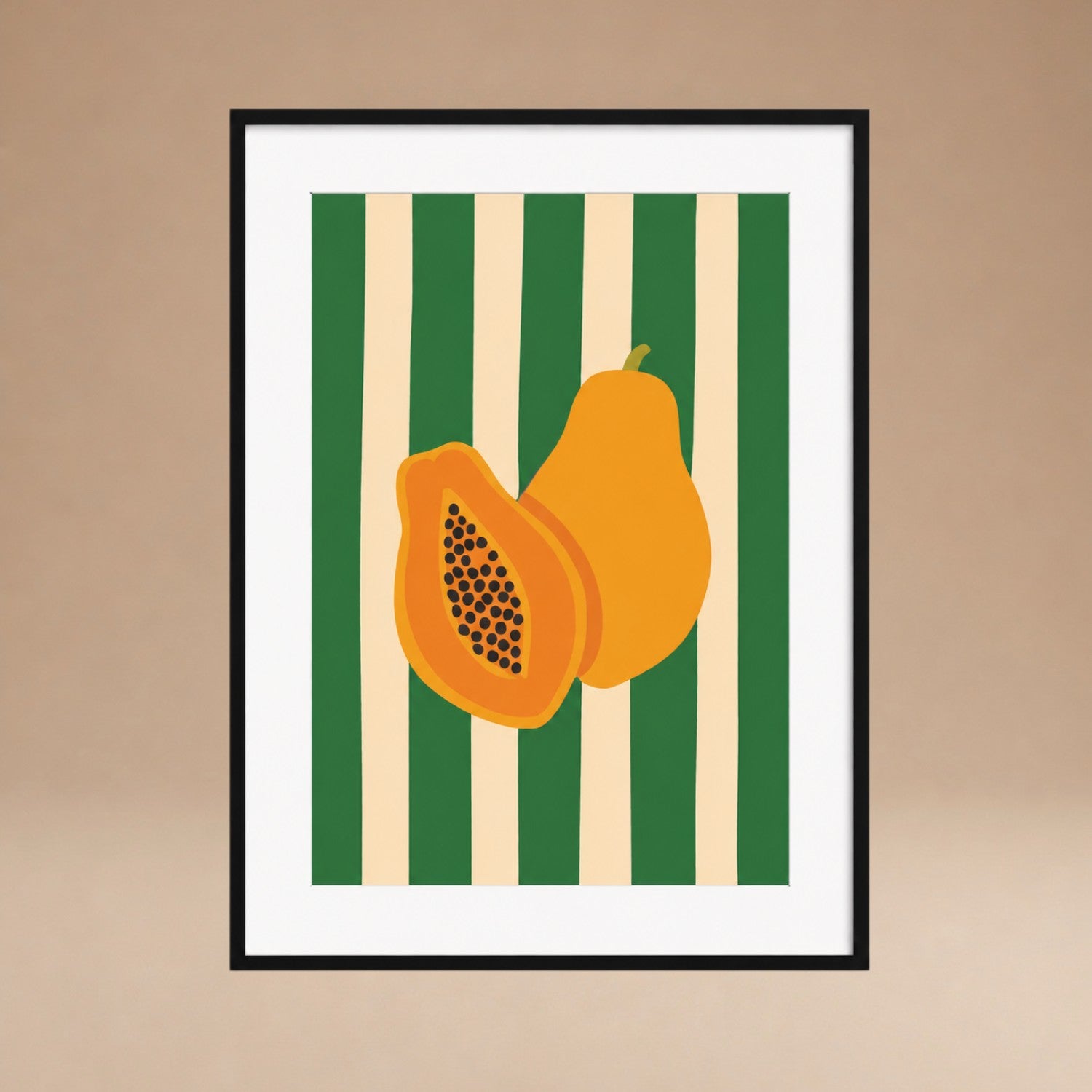 Cuadro Papaya Stripes