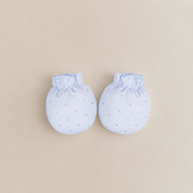 SET DE 4 PIEZAS CELESTE