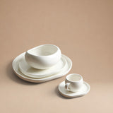 Set de 5 Piezas de Cerámica Blanco