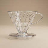 DRIPPER TRANSPARENTE PARA CAFÉ