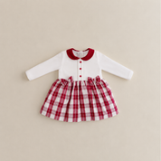 VESTIDO CUADROS (PECH PLUSH FALDA CUADROS)