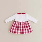VESTIDO CUADROS (PECH PLUSH FALDA CUADROS)
