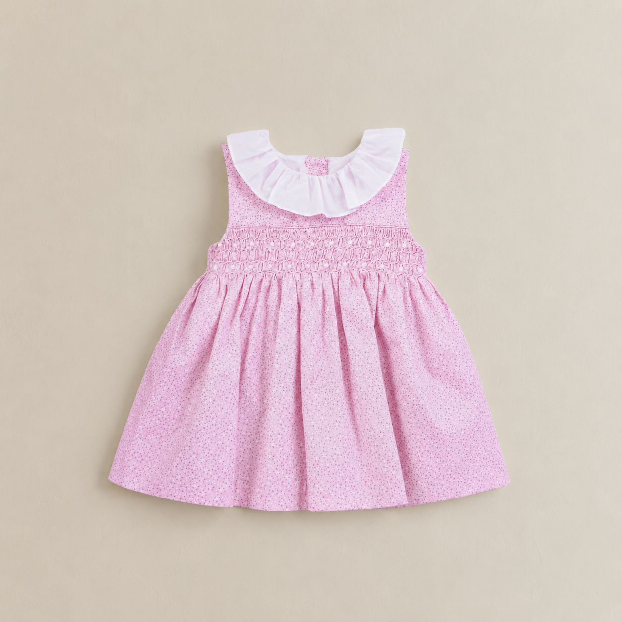 VESTIDO FLORES BORDADO PV26