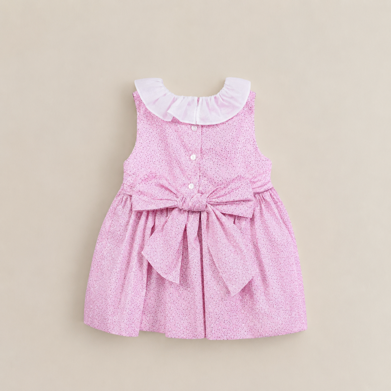 VESTIDO FLORES BORDADO PV26