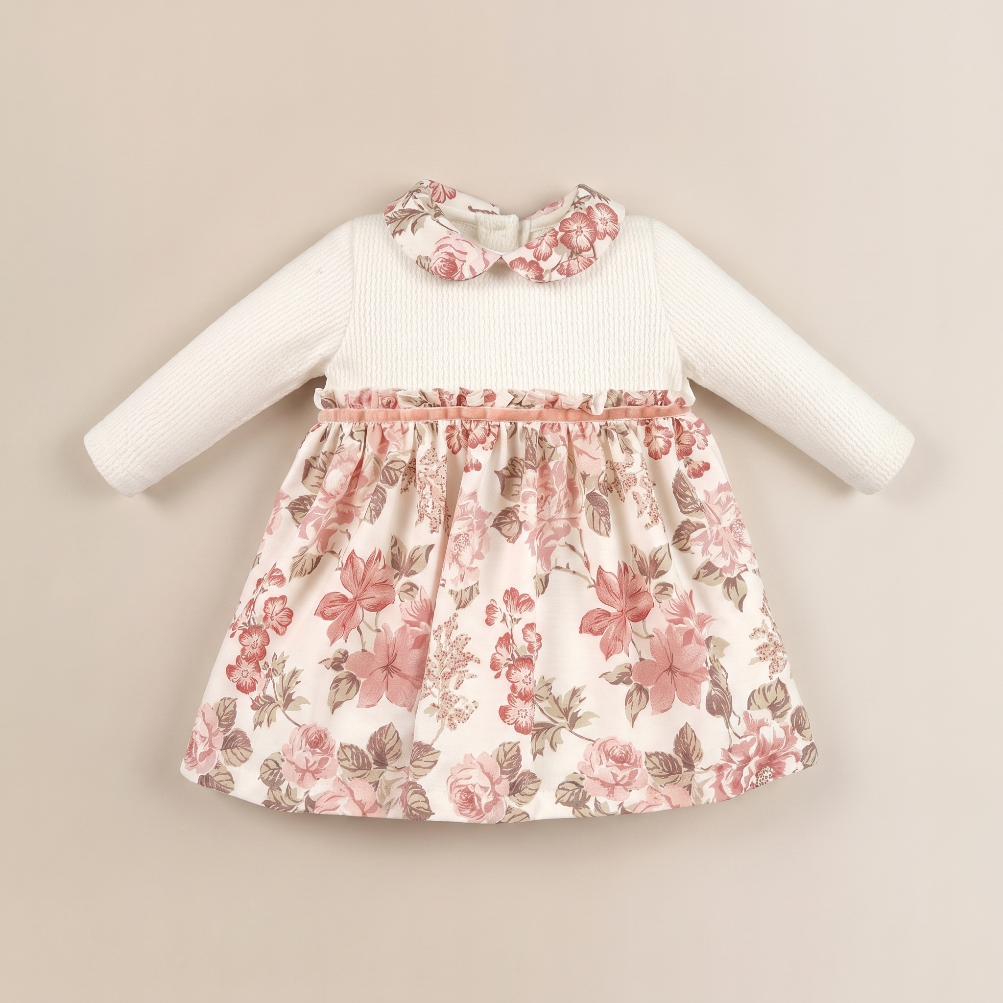 VESTIDO M/L FLORES