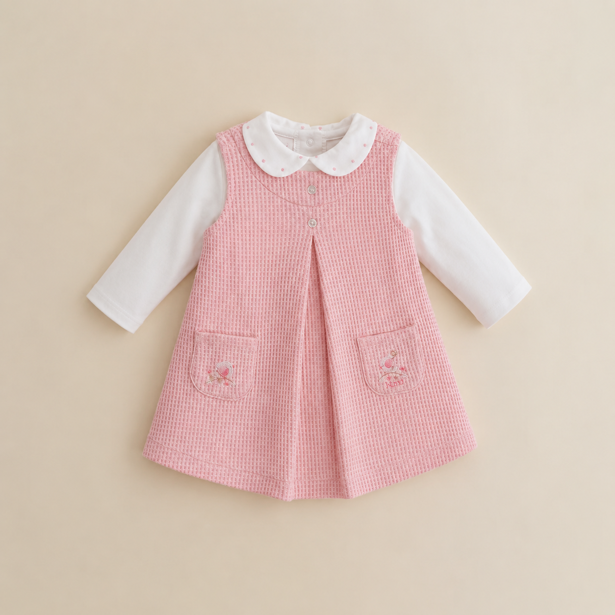 VESTIDO WAFFLE CON BODY