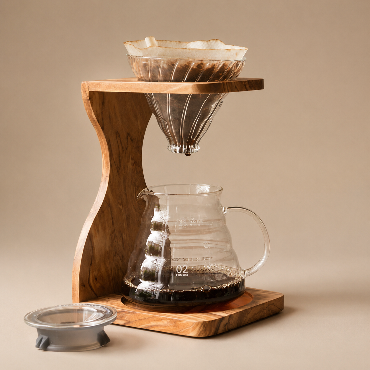 KIT CON STAND MADERA PARA CAFÉ