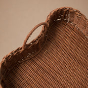 MAHE HOMEWARE - RATTAN SCALLOPED TRAY VERA LARGE