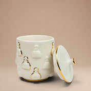Bombonera de Porcelana de Meninas Miniatura con Oro