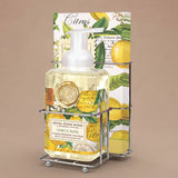 Lemon Basil Foaming Hand Soap & Hostess Napkin Set