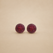 ARETES MEDIA BOLA CON RUBÍ