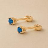 Aretes Punto de Luz Cuadrado