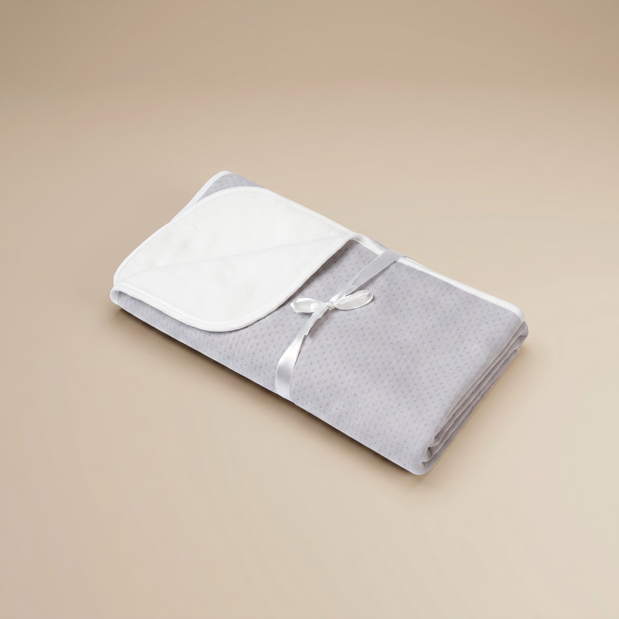 COLCHA JACQUARD GRIS