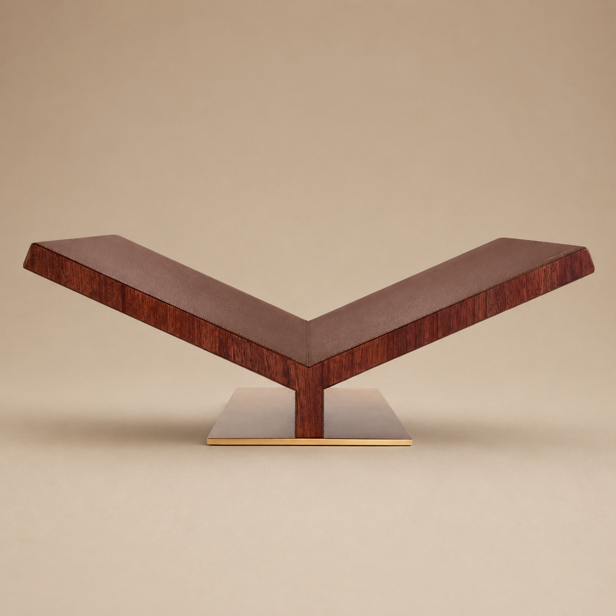 Collector Ultimate Bookstand XL Brown Pebbled Leather