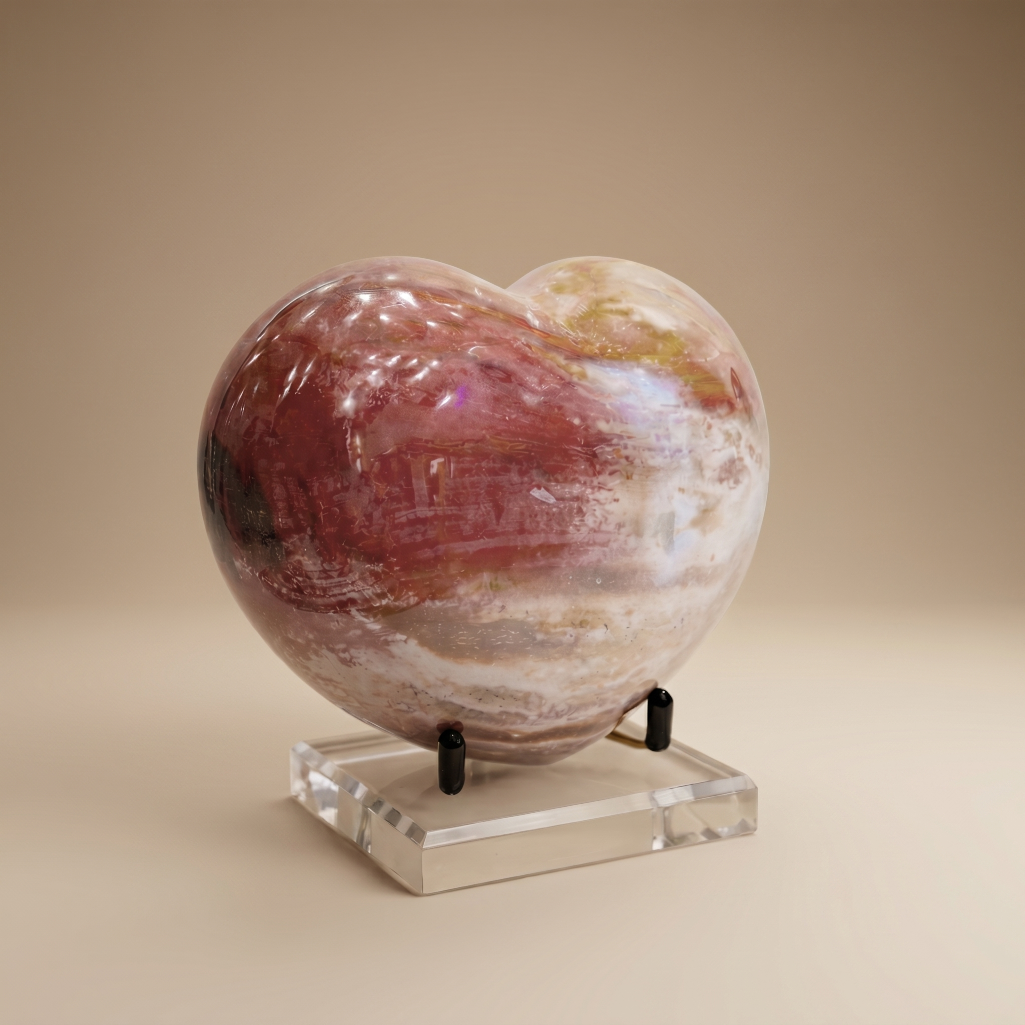 Corazón Madera Petrificada