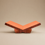 Culture Bookstand Camel Pebbled Leather