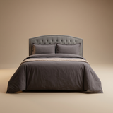 JUEGO DE CUBRE DUVET 400 HILOS CHARCOAL KING
