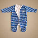Enterizo Reversible Estrellas Azul