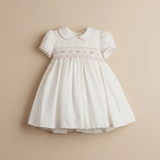 VESTIDO CEREZO LUXURY SMOCK WHITE