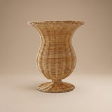 MAHE HOMEWARE - RATTAN VASE OLYMPIA L