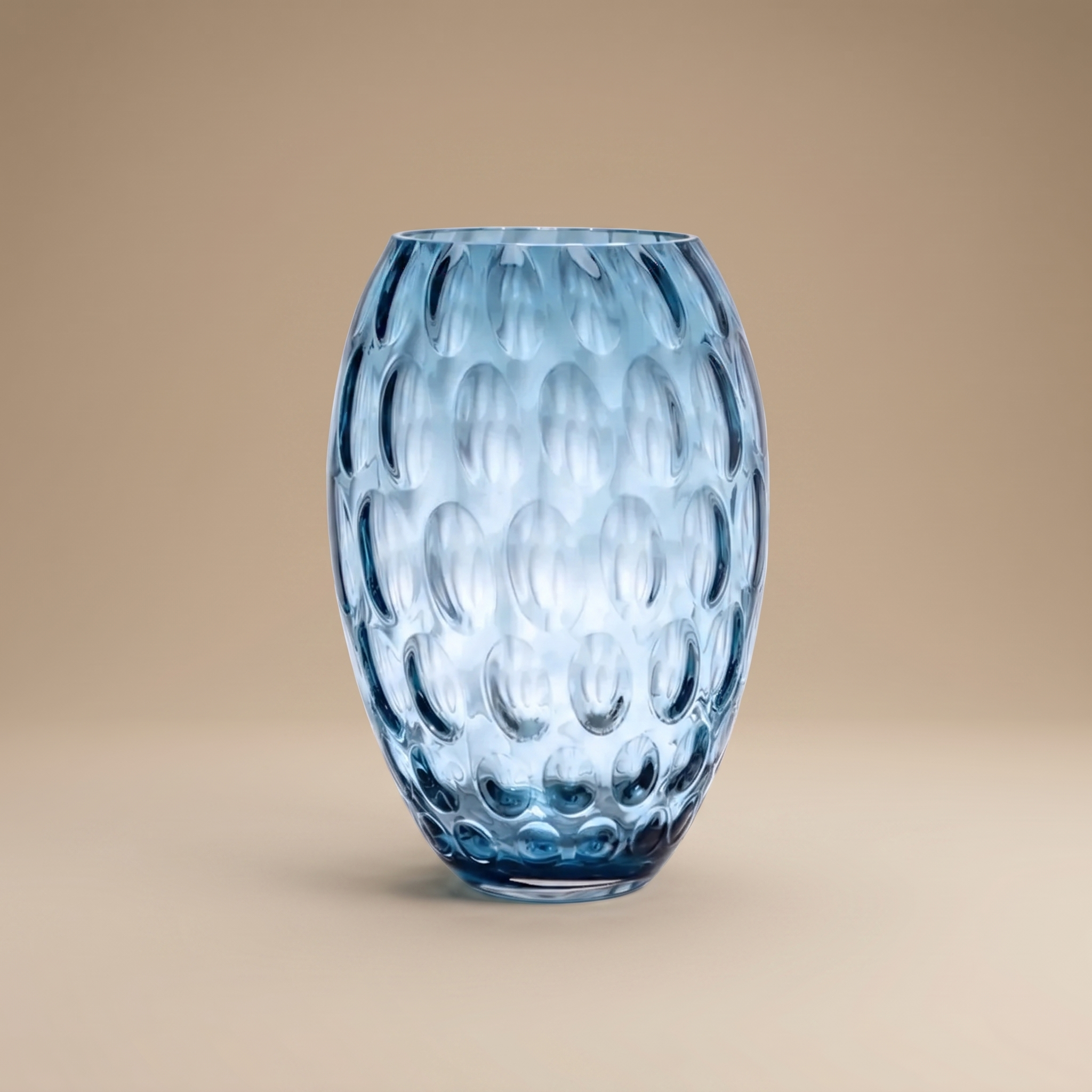 KLIMCHI - KUGEL VASE TALL - BLUE SMOKE