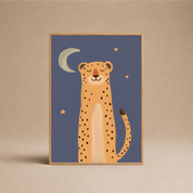 GATO - LEOPARDO CON LUNA
