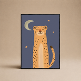 GATO - LEOPARDO CON LUNA