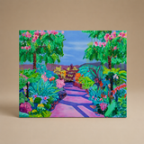 JARDÍN CON CAMINO ROSA, ALEJANDRA ATARÉS