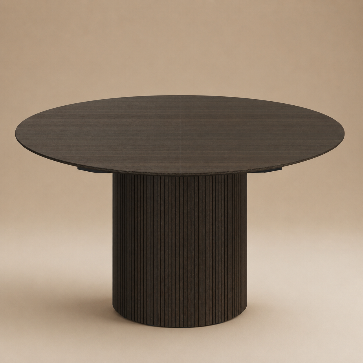 Mesa de comedor extensible Santiago de Roble Oscuro