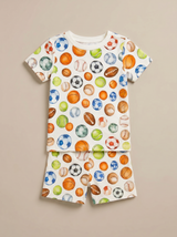 PIJAMA POLO Y SHORT PELOTAS 100% ALGODÓN PIMA