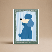 PERRO - POODLE AZUL