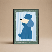 PERRO - POODLE AZUL