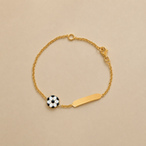 Pulsera Pelota de Futbol y Placa