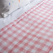QUILT CHESSBOARD ROSE 300 HILOS TWIN