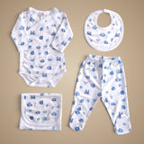 Set x4 Peces Azul